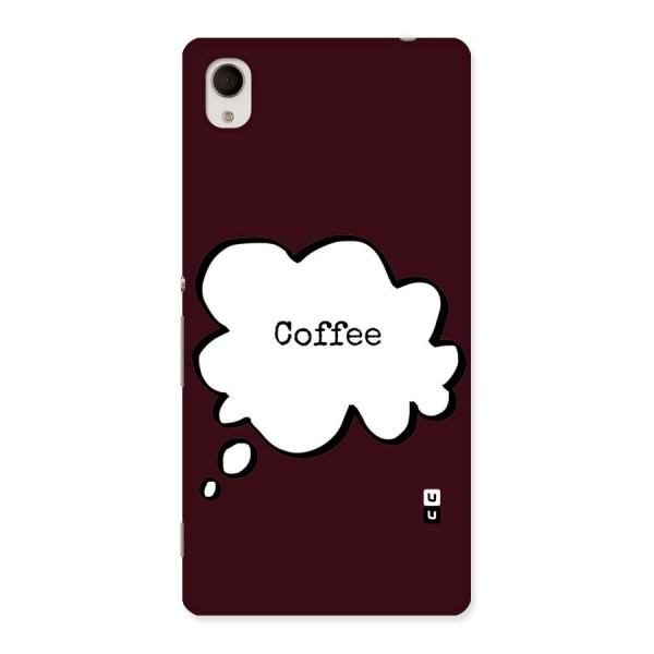 Coffee Bubble Back Case for Xperia M4 Aqua