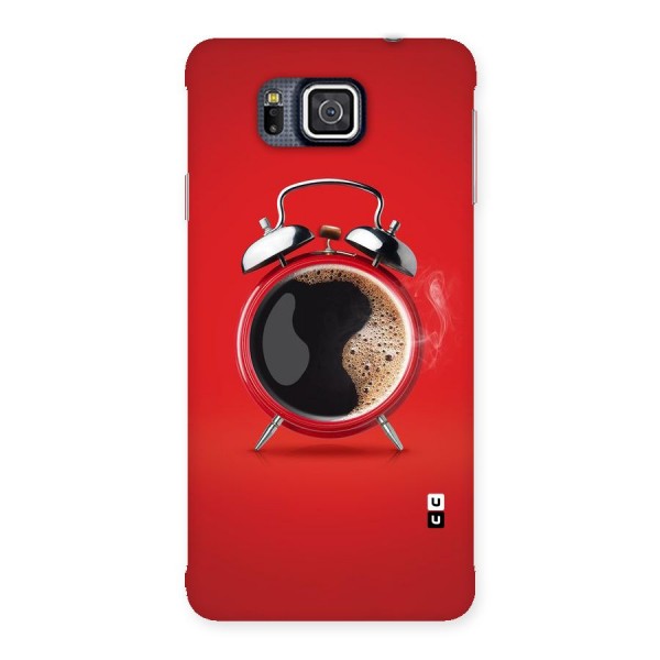 Coffee Clock Back Case for Galaxy Alpha