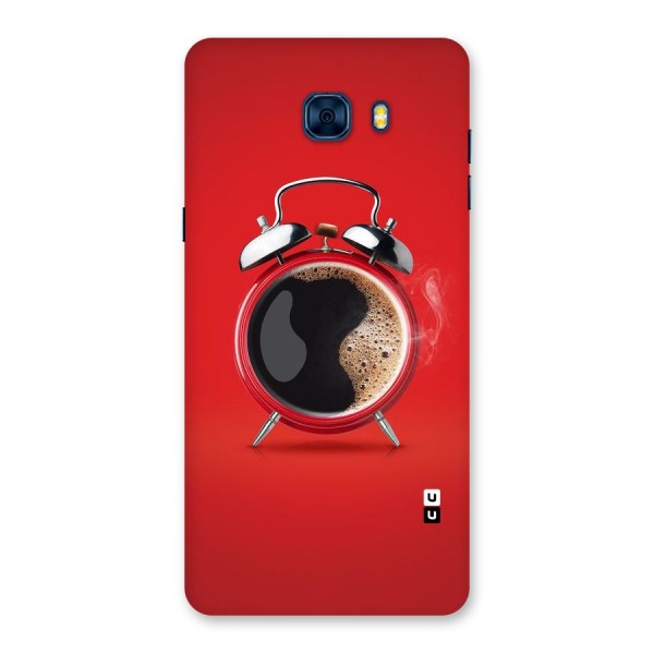 Coffee Clock Back Case for Galaxy C7 Pro