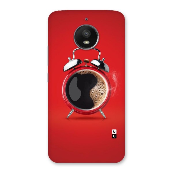 Coffee Clock Back Case for Moto E4 Plus