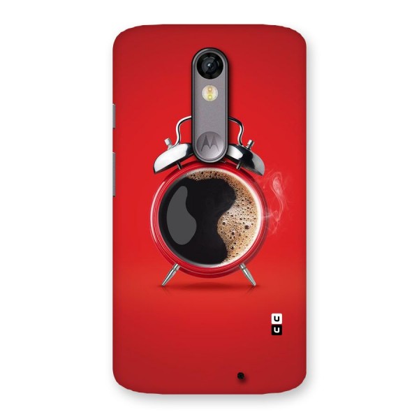 Coffee Clock Back Case for Moto X Force