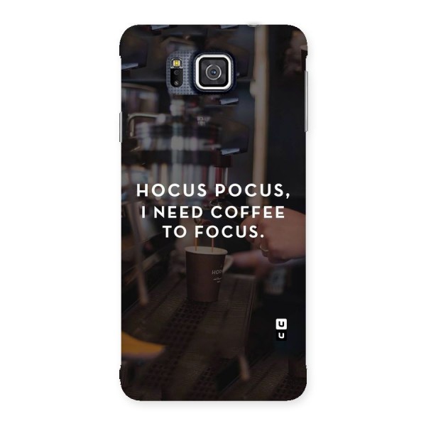 Coffee Focus Back Case for Galaxy Alpha