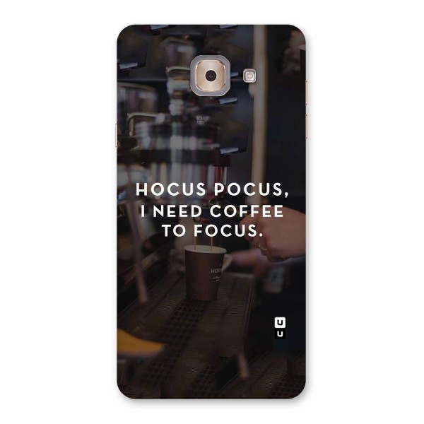 Coffee Focus Back Case for Galaxy J7 Max