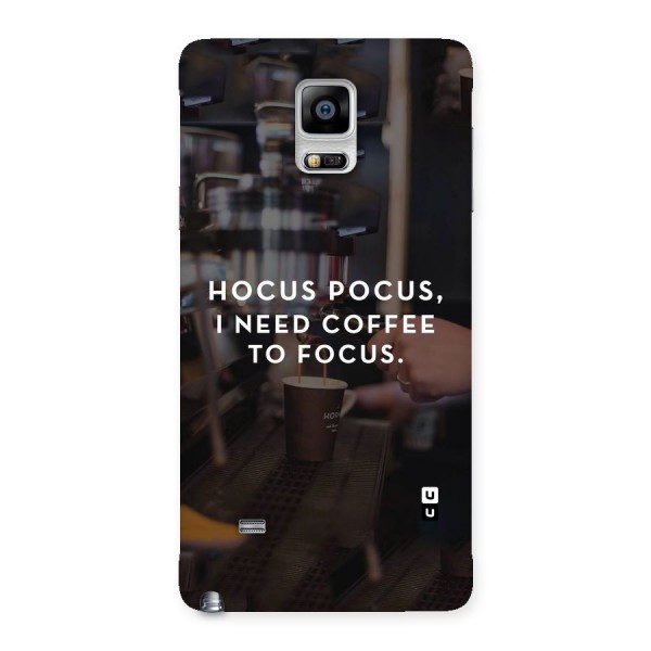 Coffee Focus Back Case for Galaxy Note 4