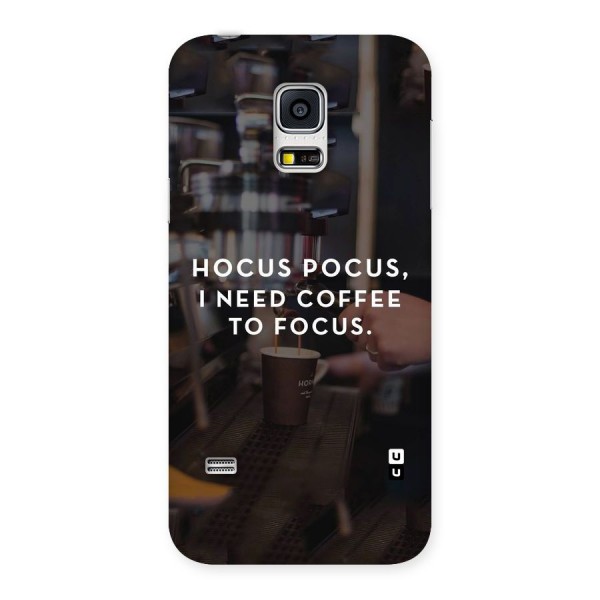 Coffee Focus Back Case for Galaxy S5 Mini