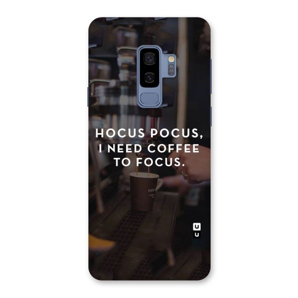 Coffee Focus Back Case for Galaxy S9 Plus