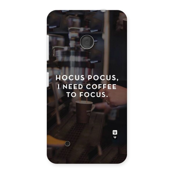 Coffee Focus Back Case for Lumia 530