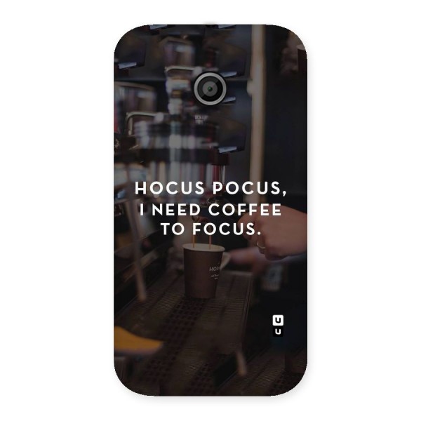 Coffee Focus Back Case for Moto E