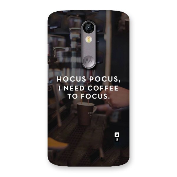 Coffee Focus Back Case for Moto X Force