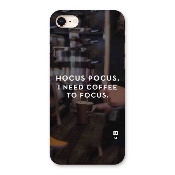 Coffee Focus Back Case for iPhone 8
