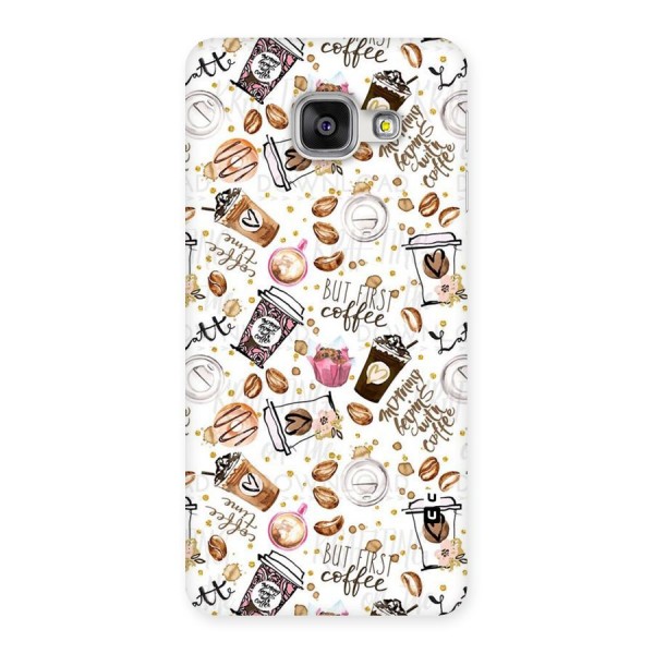 Coffee Pattern Back Case for Galaxy A3 2016