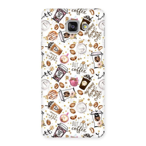 Coffee Pattern Back Case for Galaxy A7 2016