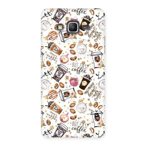 Coffee Pattern Back Case for Galaxy Grand Prime