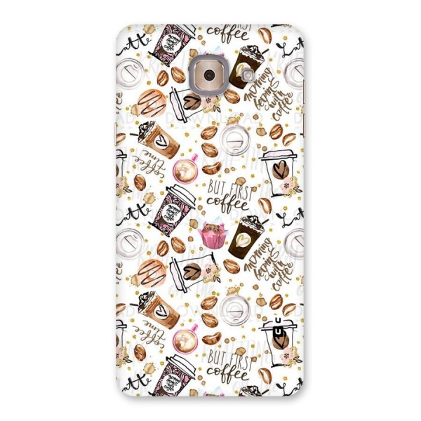 Coffee Pattern Back Case for Galaxy J7 Max