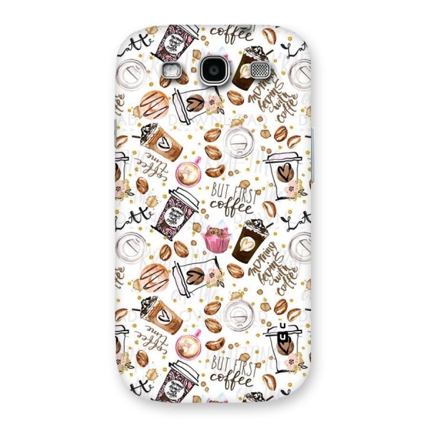 Coffee Pattern Back Case for Galaxy S3 Neo