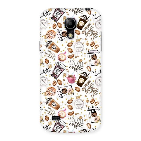 Coffee Pattern Back Case for Galaxy S4 Mini