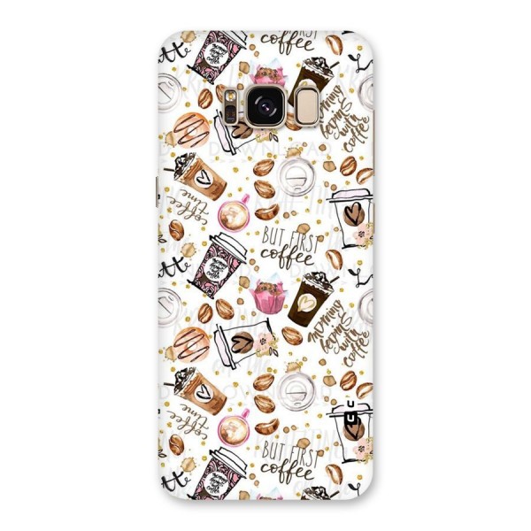 Coffee Pattern Back Case for Galaxy S8