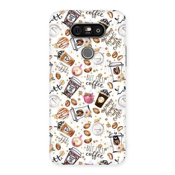 Coffee Pattern Back Case for LG G5