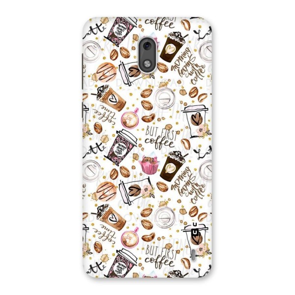 Coffee Pattern Back Case for Nokia 2