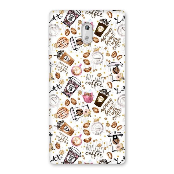 Coffee Pattern Back Case for Nokia 3