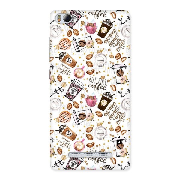 Coffee Pattern Back Case for Xiaomi Mi4i