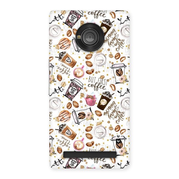 Coffee Pattern Back Case for Yu Yuphoria