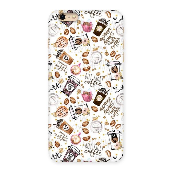 Coffee Pattern Back Case for iPhone 6 Plus 6S Plus