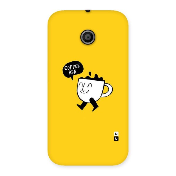 Coffee Run Back Case for Moto E