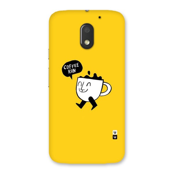 Coffee Run Back Case for Moto E3 Power