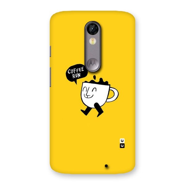 Coffee Run Back Case for Moto X Force