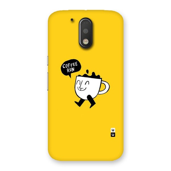 Coffee Run Back Case for Motorola Moto G4