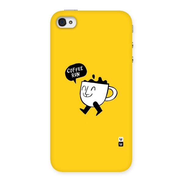 Coffee Run Back Case for iPhone 4 4s