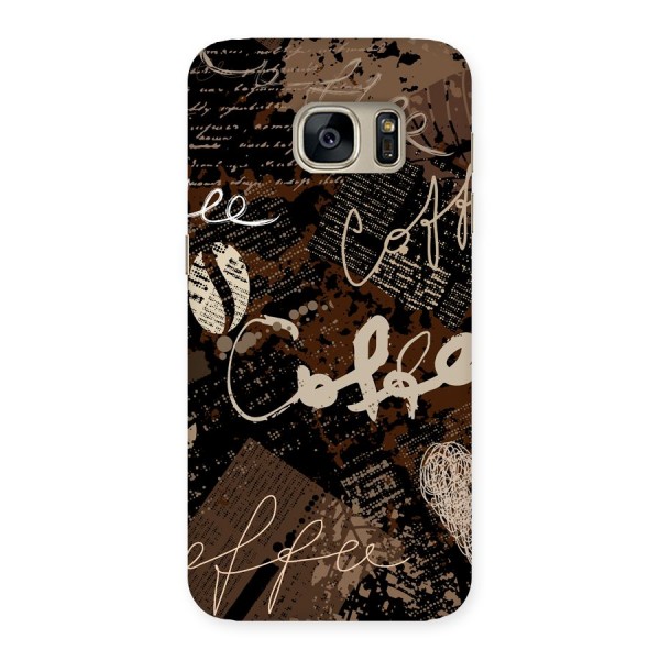 Coffee Scribbles Back Case for Galaxy S7