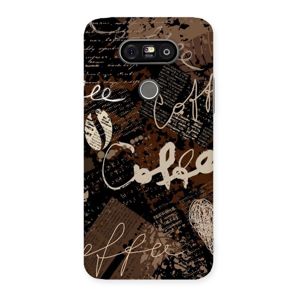 Coffee Scribbles Back Case for LG G5