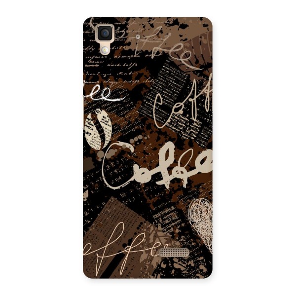 Coffee Scribbles Back Case for Oppo R7