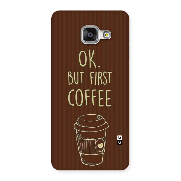 Coffee Stripes Back Case for Galaxy A3 2016