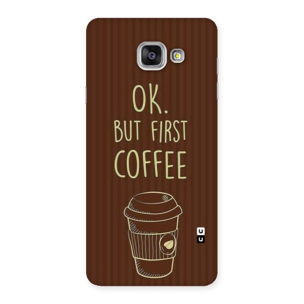 Coffee Stripes Back Case for Galaxy A7 2016