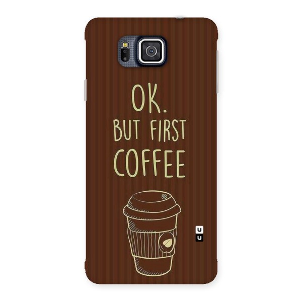 Coffee Stripes Back Case for Galaxy Alpha