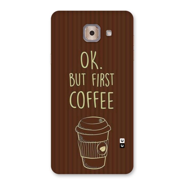 Coffee Stripes Back Case for Galaxy J7 Max