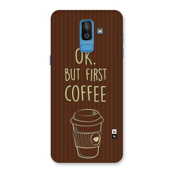 Coffee Stripes Back Case for Galaxy J8