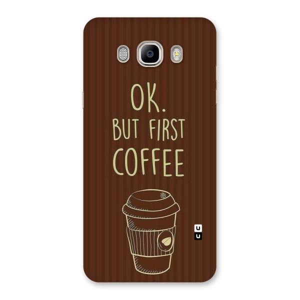 Coffee Stripes Back Case for Galaxy On8