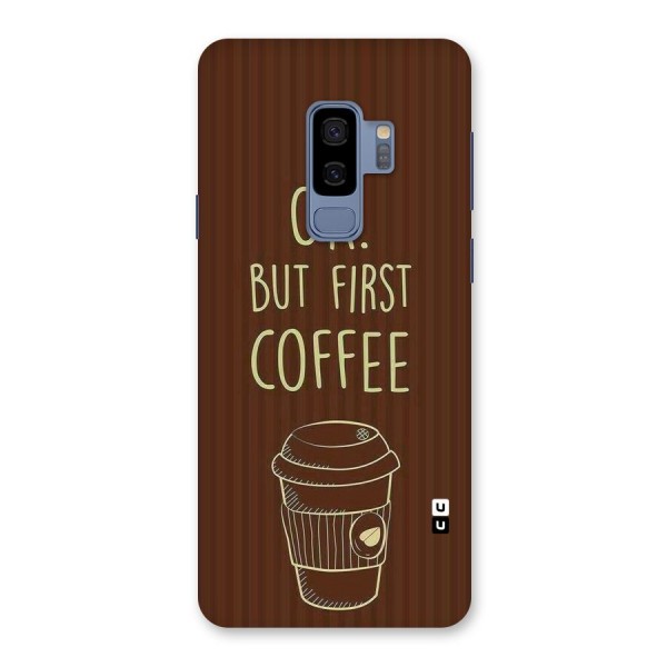 Coffee Stripes Back Case for Galaxy S9 Plus