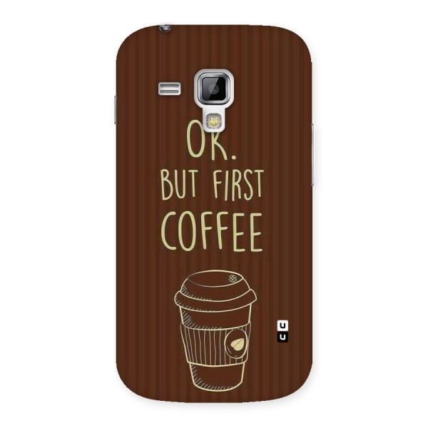 Coffee Stripes Back Case for Galaxy S Duos