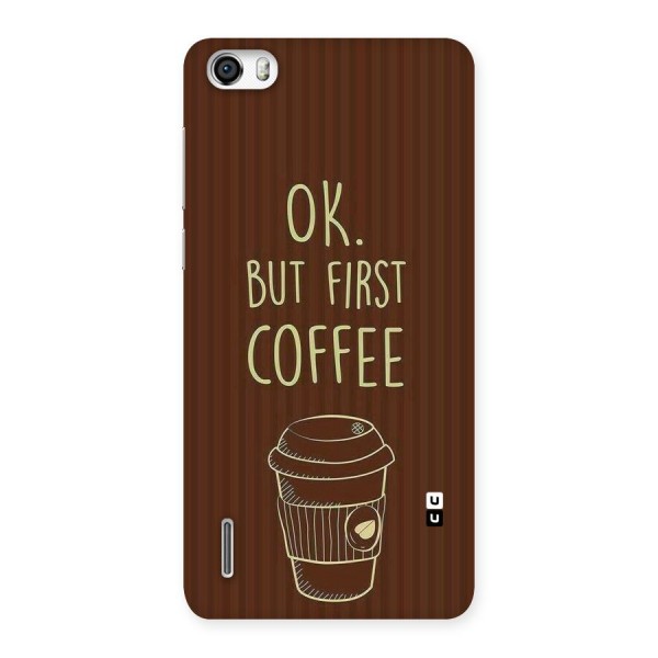 Coffee Stripes Back Case for Honor 6