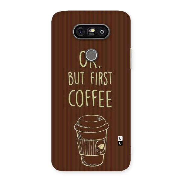 Coffee Stripes Back Case for LG G5