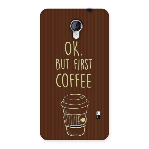 Coffee Stripes Back Case for Micromax Unite 2 A106