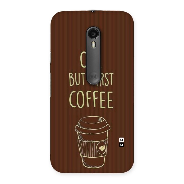 Coffee Stripes Back Case for Moto G3