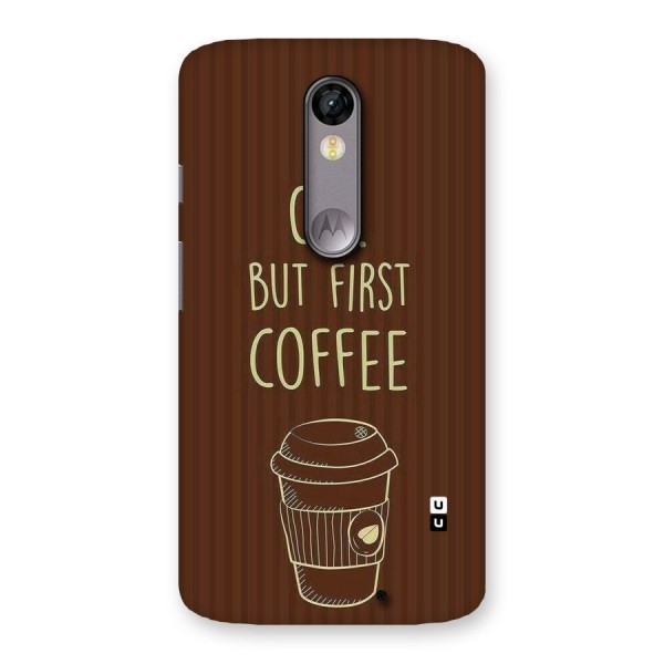 Coffee Stripes Back Case for Moto X Force