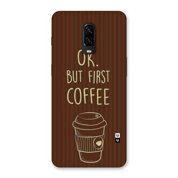 Coffee Stripes Back Case for OnePlus 6T