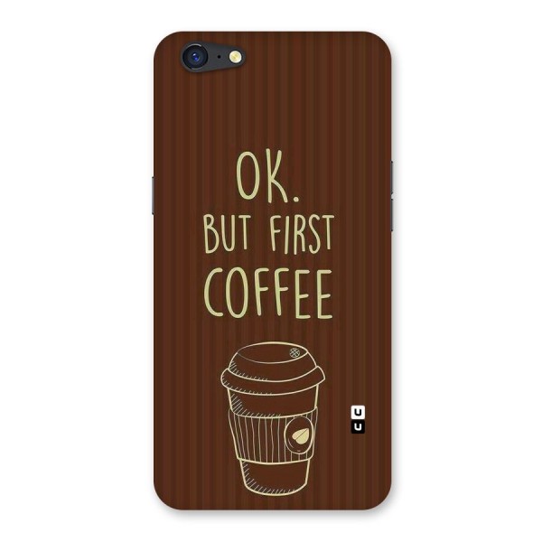 Coffee Stripes Back Case for Oppo A71